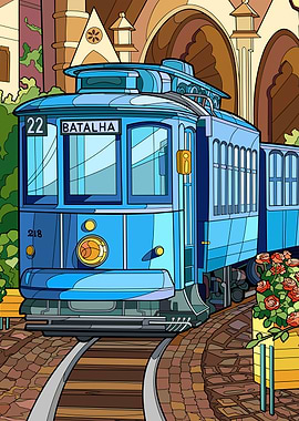 Train Anime Retro Vibes