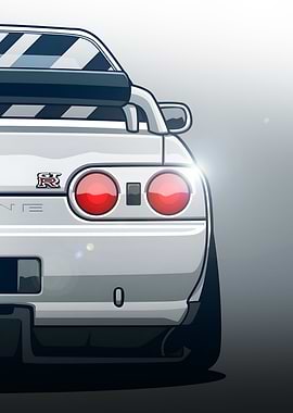 SKYLINE GTR R32 HALF ART