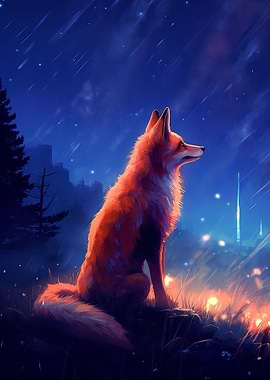Fox In Forest
