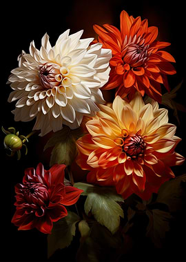 Fine Art Dahlias Floral