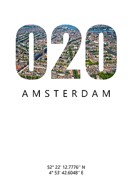 Amsterdam text poster