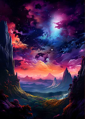 Nature and Amazing Galaxy