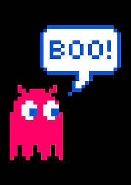 8 Bit Retro Ghost Boo