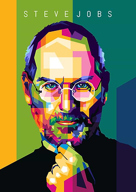 Steve Jobs Pop Art WPAP