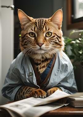 Bengal Cat Reading News