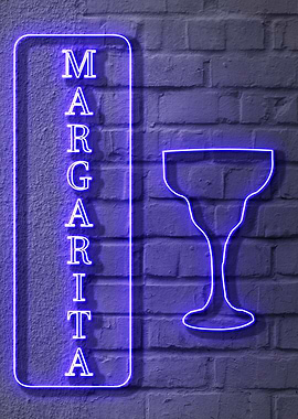 A Neon Margarita Sign