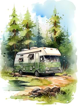 Camping Site Poster
