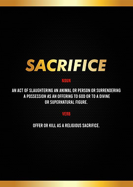sacrifice definition