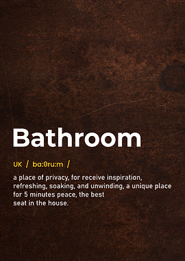 bathroom funny definition