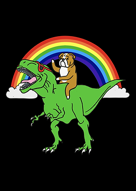 Bulldog T Rex Dinosaur