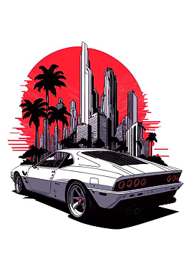 White Cars In The City