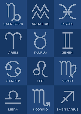 Zodiac Signs Abstract Pop
