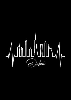 Dubai Skyline Heartbeat