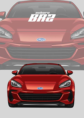 subaru brz red