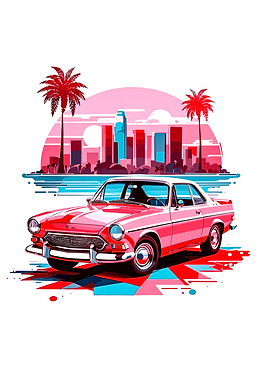 Classic Car In The City