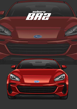 subaru brz red