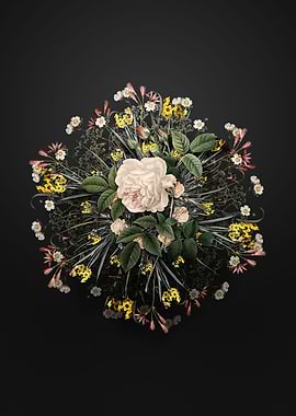 Rosa Indica Flower Wreath