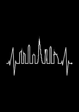 Dubai Skyline Heartbeat
