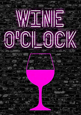 WINE O CLOCK NEON