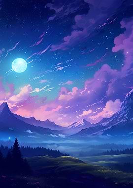 Fantasy Space Landscape 28
