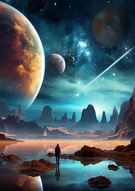 Fantasy Space Landscape 30