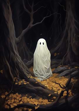 Ghost in the woods Poster