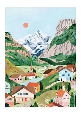 Switzerland Art Print