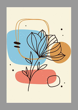 contemporary art floral