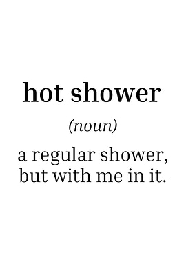 Definition of hot shower