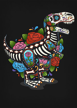 TRex Sugar Skull