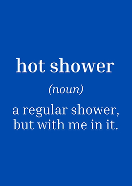 Definition of hot shower