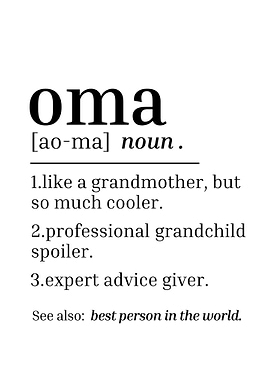 Oma Gift For Grandma Women