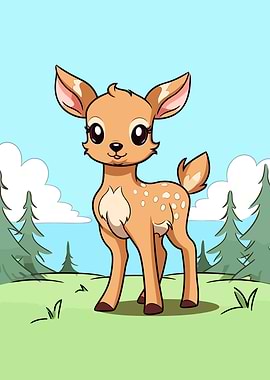 cute deer animal