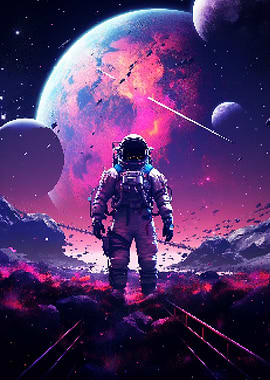 Spaceman Space Pixel