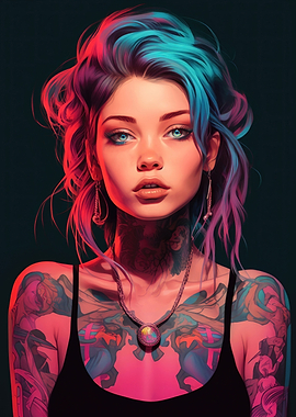 Cute Tattoo Girl
