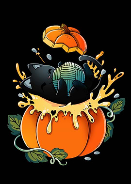 Pumpkin Cat