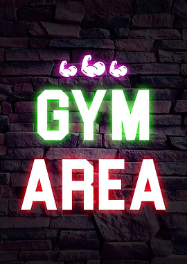 Gym Are Neon Quote