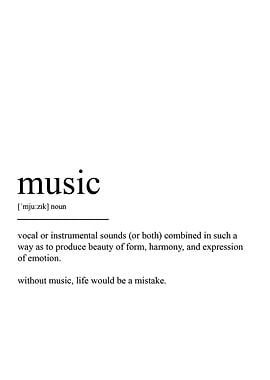 MUSIC DEFINITION TEXT ART