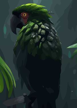 Green Jungle Bird