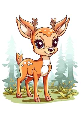 cute deer animal