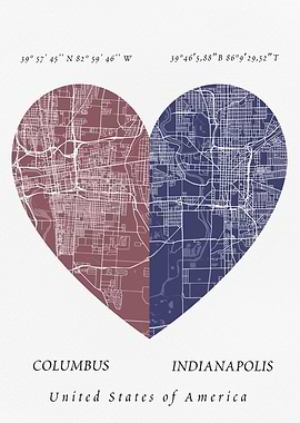 Columbus and Indianapolis