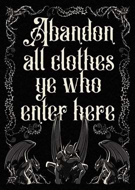 Funny Goth Bathroom Art