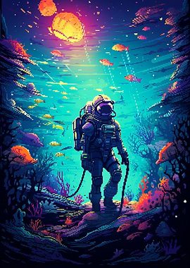 Astronaut Underwater