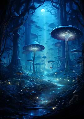 Gloomy Mushroom forest