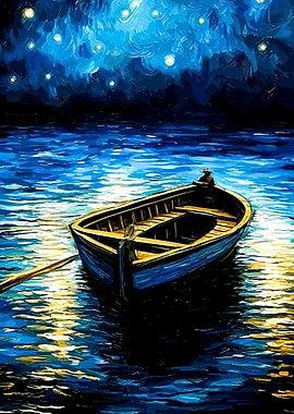 boat in the night