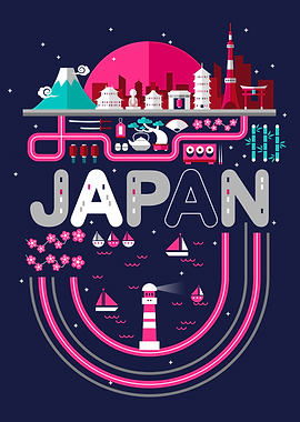 Japan travel game