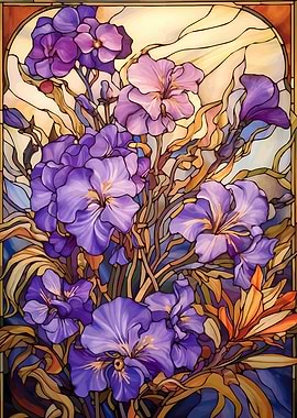 Art Noveau Floral Print