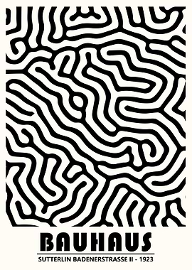 Bauhaus Black Pattern