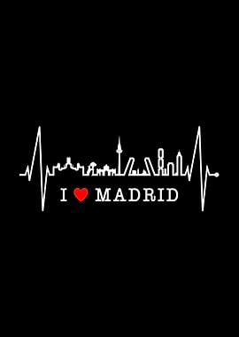 Madrid Skyline Heartbeat