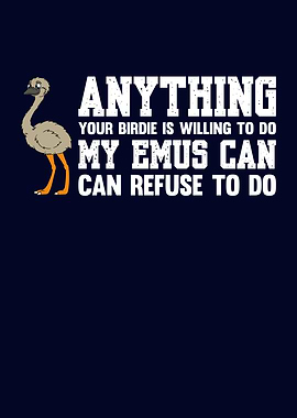 Funny Emu Bird